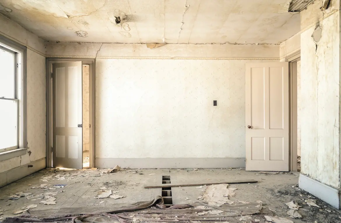 Waste disposal crew managing a cleanout project in Byron